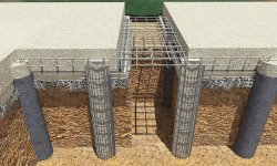 Устройство и бетонирование буронабивных свай