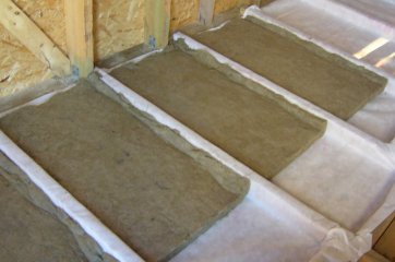 Плотность минеральной ваты и техника утепления потолка в частном доме