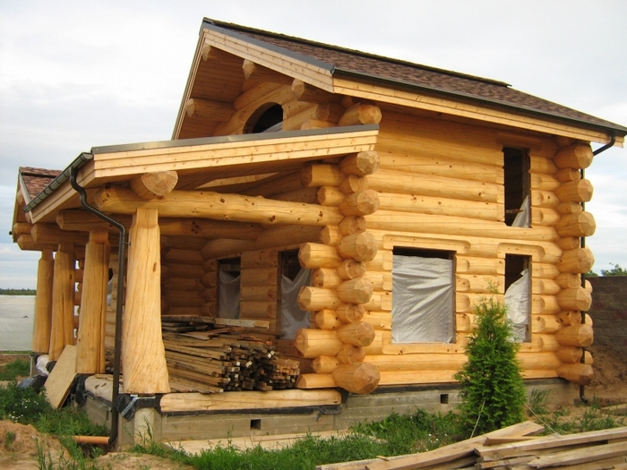 фото канадских домов из бревна
