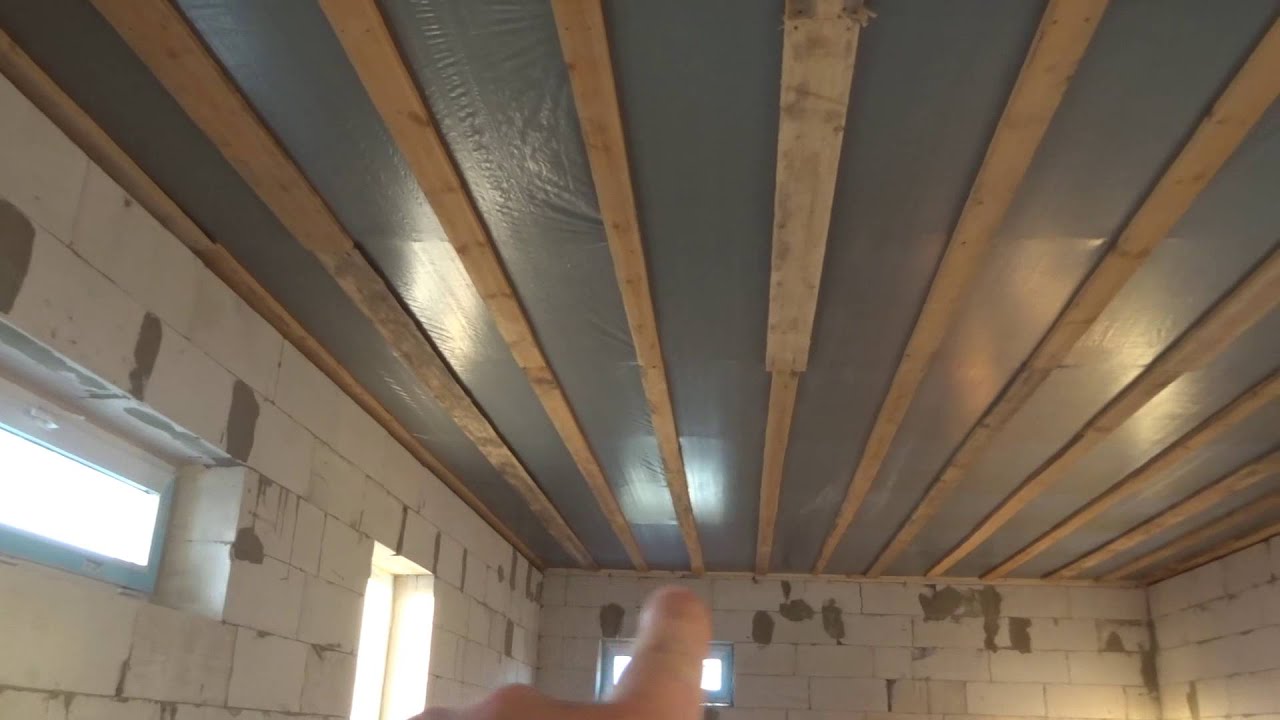  потолок по деревянным балкам: подшивка в частном доме доской и .